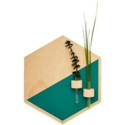 Promo 🎁 Juvale 3 Pack Wooden Hexagon Hanging Planters, Plant Pots Holder, Wall Decor, 2 Sizes 😍 -Planters Sales Store unnamed file 1635