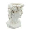 Best Pirce 🥰 Sagebrook Home Greek God Head Resin Planter Antique White ❤️