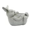Cheapest ✨ Sagebrook Home 10" Resin Laying Bunny Planter Gray 🌟 -Planters Sales Store unnamed file 1669