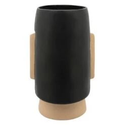 Best Pirce 😉 Sagebrook Home 22" Comic Face Resin Planter Black ✨ -Planters Sales Store unnamed file 1683