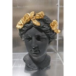 New 👍 Sagebrook Home Resin Flower Lady Bust Planter White/gold 😍 -Planters Sales Store unnamed file 1689