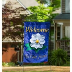 Outlet 🥰 Evergreen Fleur de Lis House Flag Arbor Stand- 30x75.5 in Garden and House Flag Accessories ✔️ -Planters Sales Store unnamed file 1711