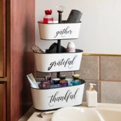 Top 10 ✔️ Sullivans Three Tiered Metal Planter with Text 24"H White 🎉