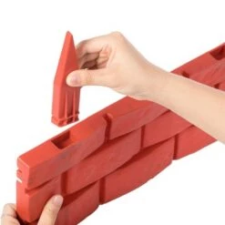 Wholesale ✨ Gardenised Outdoor Brick Stone Gate Lawn Edging Pack of 8, Red 👏 -Planters Sales Store unnamed file 1722