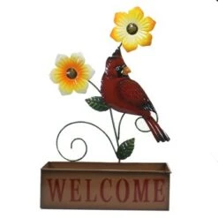 Cheap 💯 Direct International Home & Garden 23.0" Welcome Flower Planters Set / 2 Decor Cardinal Blue Bird Floral Direct Designs International - Planters ⭐ -Planters Sales Store unnamed file 1726