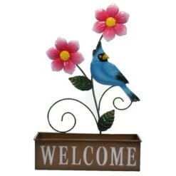Cheap 💯 Direct International Home & Garden 23.0" Welcome Flower Planters Set / 2 Decor Cardinal Blue Bird Floral Direct Designs International - Planters ⭐ -Planters Sales Store unnamed file 1727