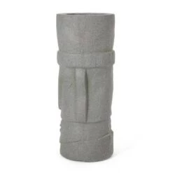 Best Pirce ⭐ Poulan Outdoor Concrete Polynesian Decorative Planter Stone Gray - Christopher Knight Home 👏 11 Best Pirce ⭐ Poulan Outdoor Concrete Polynesian Decorative Planter Stone Gray - Christopher Knight Home 👏 -Planters Sales Store unnamed file 1730
