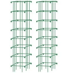 Outlet 🧨 Square Heavy Gauge Extra Tall Easy Fold Tomato Cage, 14.25" x 14.25" x 65", Set of 2 - Gardener's Supply Company 👏 -Planters Sales Store unnamed file 1757
