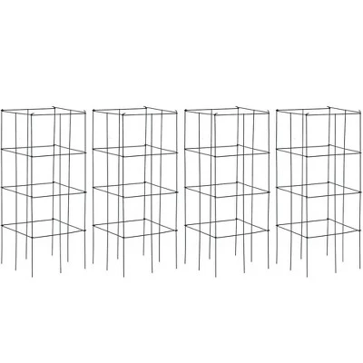 Flash Sale ๐ Costway 4 Pack Tomato Cages Garden Cages Stakes Plant Trellis 16'' x 16'' x 39'' ๐ 5 Flash Sale ๐ Costway 4 Pack Tomato Cages Garden Cages Stakes Plant Trellis 16'' x 16'' x 39'' ๐ - Image 3