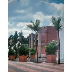 Hot Sale 👏 18'' X 18'' Square Dorchester Planter - Weathered Terracotta - Crescent Garden ⭐