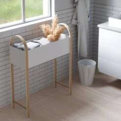 Best Pirce 🔥 Bellwood Elevated Garden Bed & Storage Box White/Natural - Umbra 🥰 -Planters Sales Store unnamed file 1878