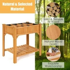 Wholesale โญ Costway 8 Grids Raised Garden Bed Elevated Planter Box Kit Wood w/Liner & Shelf ๐ 18 Wholesale โญ Costway 8 Grids Raised Garden Bed Elevated Planter Box Kit Wood w/Liner & Shelf ๐ -Planters Sales Store unnamed file 197