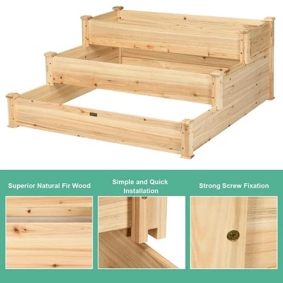 Top 10 โค๏ธ Costway 3 Tier Wooden Raised Garden Bed Planter Kit Outdoor Grow Flower Vegetables ๐ 4 Top 10 โค๏ธ Costway 3 Tier Wooden Raised Garden Bed Planter Kit Outdoor Grow Flower Vegetables ๐ - Image 3