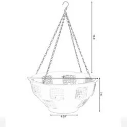 Coupon 😍 Gardenised Durable Plastic Lace Ultimate Hanging Baskets Tomato, Flower, and Herb Outdoor Flower Planter 🎁 -Planters Sales Store unnamed file 2073