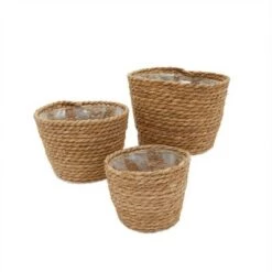 Outlet โ Juvale 3 Piece Seagrass Planter Pots Set with Plastic Lining, 3 Woven Baskets for Indoor & Outdoor Plants, 3 Sizes ๐ฅฐ 10 Outlet โ Juvale 3 Piece Seagrass Planter Pots Set with Plastic Lining, 3 Woven Baskets for Indoor & Outdoor Plants, 3 Sizes ๐ฅฐ -Planters Sales Store unnamed file 2092