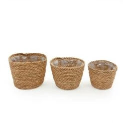 Outlet โ Juvale 3 Piece Seagrass Planter Pots Set with Plastic Lining, 3 Woven Baskets for Indoor & Outdoor Plants, 3 Sizes ๐ฅฐ 11 Outlet โ Juvale 3 Piece Seagrass Planter Pots Set with Plastic Lining, 3 Woven Baskets for Indoor & Outdoor Plants, 3 Sizes ๐ฅฐ -Planters Sales Store unnamed file 2093