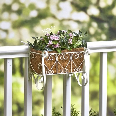 Top 10 🥰 The Lakeside Collection Lakeside Antique White Scrolled Metal Deck and Railing Planter for Outdoors 😉 3 Top 10 🥰 The Lakeside Collection Lakeside Antique White Scrolled Metal Deck and Railing Planter for Outdoors 😉