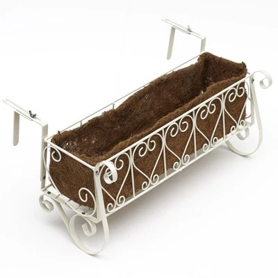 Top 10 🥰 The Lakeside Collection Lakeside Antique White Scrolled Metal Deck and Railing Planter for Outdoors 😉 5 Top 10 🥰 The Lakeside Collection Lakeside Antique White Scrolled Metal Deck and Railing Planter for Outdoors 😉 - Image 3