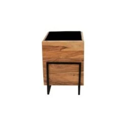 Outlet 🔔 Set of 2 Wood/Metal Square Planters Brown/Black - Sagebrook Home 😉 -Planters Sales Store unnamed file 2125