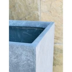 Coupon ❤️ Rosemead Home & Garden, Inc. Set of 2 Tall Square Lightweight Concrete Planters Slate Gray - Rosemead Home & Garden, Inc. 🔥 -Planters Sales Store unnamed file 2150