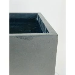 Wholesale ✨ Set of 2 Modern Rectangular Lightweight Concrete Outdoor Planters - Rosemead Home & Garden, Inc. Charcoal ❤️