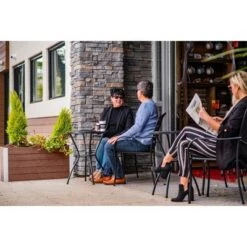 Promo 👏 Vita Urbana Small Parklette Rectangular Planter - New England Arbors Slate 👍