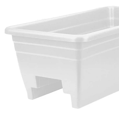 Coupon 🎉 The HC Companies HC Companies SPX24DBOA10 Heavy Duty 24-Inch Width Akro Deck Rail Box Planter, White with plugs (5 Pack) 🛒 4 Coupon 🎉 The HC Companies HC Companies SPX24DBOA10 Heavy Duty 24-Inch Width Akro Deck Rail Box Planter, White with plugs (5 Pack) 🛒 - Image 2