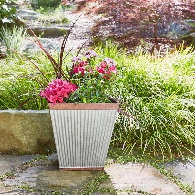 Best reviews of 🔔 Southern Patio HDR-046851 16 Inch Square Rustic Resin Indoor Outdoor Garden Planter Urn Pot for Flowers, Herbs, and Flowers 😀 6 Best reviews of 🔔 Southern Patio HDR-046851 16 Inch Square Rustic Resin Indoor Outdoor Garden Planter Urn Pot for Flowers, Herbs, and Flowers 😀 - Image 4