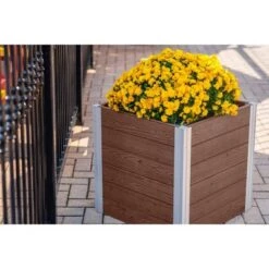 Promo 🥰 Vita Urbana Cube Square Planter - New England Arbors Espresso ⭐ -Planters Sales Store unnamed file 2314