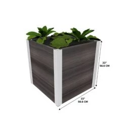 Promo 🥰 Vita Urbana Cube Square Planter - New England Arbors Espresso ⭐ -Planters Sales Store unnamed file 2315