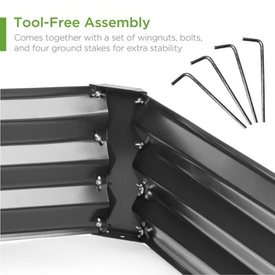 Cheapest ๐ Best Choice Products 4x3x1ft Outdoor Metal Raised Garden Bed for Vegetables, Flowers, Herbs, Plants - Dark Gray ๐ 3 Cheapest ๐ Best Choice Products 4x3x1ft Outdoor Metal Raised Garden Bed for Vegetables, Flowers, Herbs, Plants - Dark Gray ๐