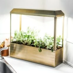 Top 10 🛒 Modern Sprout Smart Growhouse - Indoor Planter with Grow Light, Smart App Enabled, Brass ✔️ -Planters Sales Store unnamed file 2335