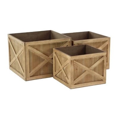 Deals ๐ฏ Set of 3 Farmhouse Wooden Crate Planters - Olivia & May Faded ๐ 9 Deals ๐ฏ Set of 3 Farmhouse Wooden Crate Planters - Olivia & May Faded ๐ - Image 7