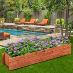 Wholesale 💯 Costway 28/36/40 Inch Wooden Flower Planter Box Garden Yard Decorative Window Box Rectangular 🔥 -Planters Sales Store unnamed file 2360
