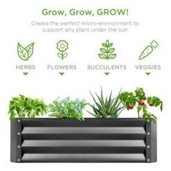 Cheapest ๐ Best Choice Products 4x3x1ft Outdoor Metal Raised Garden Bed for Vegetables, Flowers, Herbs, Plants - Dark Gray ๐ 12 Cheapest ๐ Best Choice Products 4x3x1ft Outdoor Metal Raised Garden Bed for Vegetables, Flowers, Herbs, Plants - Dark Gray ๐ -Planters Sales Store unnamed file 237