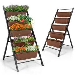 Wholesale 😍 Costway 2PCS 5-Tier Vertical Raised Garden Bed Elevated Planter 5 Container Box 😍 -Planters Sales Store unnamed file 2423