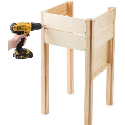 Hot Sale ๐งจ HearthSong Grow With Me Triple Garden Pine Wood Planter with Fabric Liners For Kids Gardening ๐ฏ 11 Hot Sale ๐งจ HearthSong Grow With Me Triple Garden Pine Wood Planter with Fabric Liners For Kids Gardening ๐ฏ - Image 9