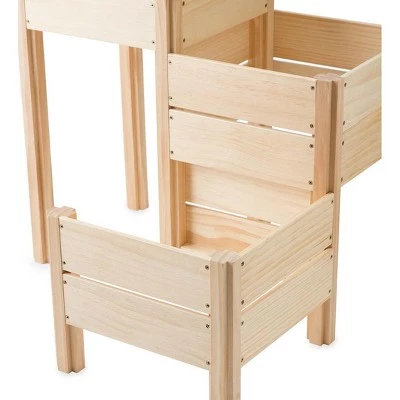 Hot Sale ๐งจ HearthSong Grow With Me Triple Garden Pine Wood Planter with Fabric Liners For Kids Gardening ๐ฏ 12 Hot Sale ๐งจ HearthSong Grow With Me Triple Garden Pine Wood Planter with Fabric Liners For Kids Gardening ๐ฏ - Image 10