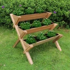 New 👍 3 Tier Rectangular Planter Brown - Merry Products 😀 -Planters Sales Store unnamed file 2457