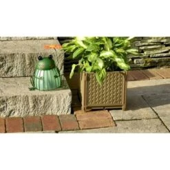 Brand new 👍 Ultimate Innovations Square Self-Watering Tower with Trellis Teal 😀