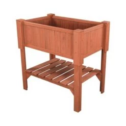 Buy ๐ Rectangular Raised Rectangular Planter Box - Brown - Leisure Season ๐ฅฐ