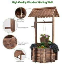 Cheapest โญ Costway Outdoor Wooden Wishing Well Bucket Flower Plants Planter Patio Garden Home Decor ๐ 13 Cheapest โญ Costway Outdoor Wooden Wishing Well Bucket Flower Plants Planter Patio Garden Home Decor ๐ -Planters Sales Store unnamed file 2512