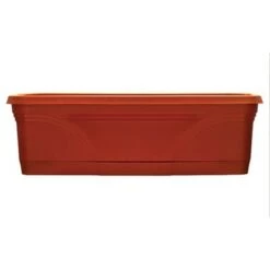 Discount ⭐ Southern Patio 36 In Medallion Hanging Windowsill Garden Box Planter, Terracotta 🤩