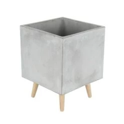 Cheapest 🎁 Olivia & May Set of 2 Rustic Fiber Clay Square Cube Planters - Olivia & May 🧨 -Planters Sales Store unnamed file 2543