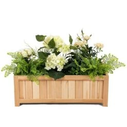 Discount 🥰 Costway Rectangle Wood Flower Planter Box Portable Raised Vegetable Patio Lawn Garden folding 🥰 -Planters Sales Store unnamed file 2560