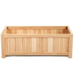 Discount 🥰 Costway Rectangle Wood Flower Planter Box Portable Raised Vegetable Patio Lawn Garden folding 🥰 -Planters Sales Store unnamed file 2566