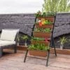 Best deal 🔥 Costway 5-tier Vertical Garden Planter Box Elevated Raised Bed w/5 Container Green 👏