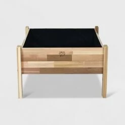 Discount ๐ 36" Elevated Rectangular Garden Bed Planter With Fitted Liner Cedar - GRO Products ๐