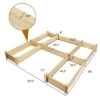 Discount ✔️ Costway Raised Garden Bed Wooden Garden Box Planter Container U-Shaped Bed 92.5x95x11in 😀 -Planters Sales Store unnamed file 259