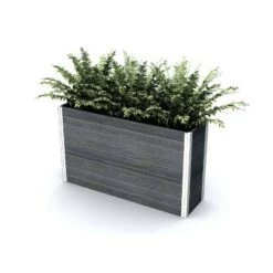 Discount ✨ Vita Urbana Large Parklette Rectangular Planter - New England Arbors Espresso ⌛ -Planters Sales Store unnamed file 2652